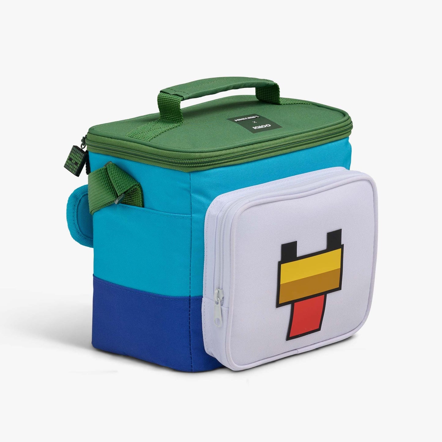 Minecraft Chicken Jockey Square Lunch Cooler Bag