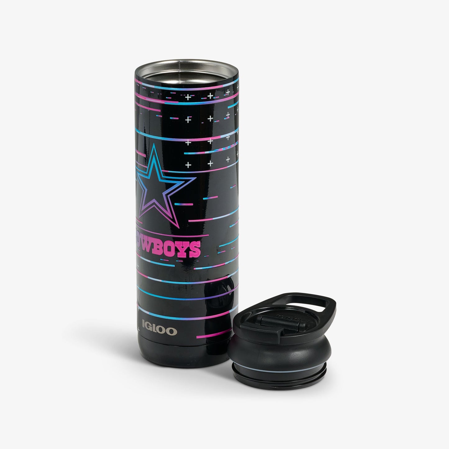NFL Neon Dallas Cowboys 20 Oz Flip ‘n’ Sip Tumbler