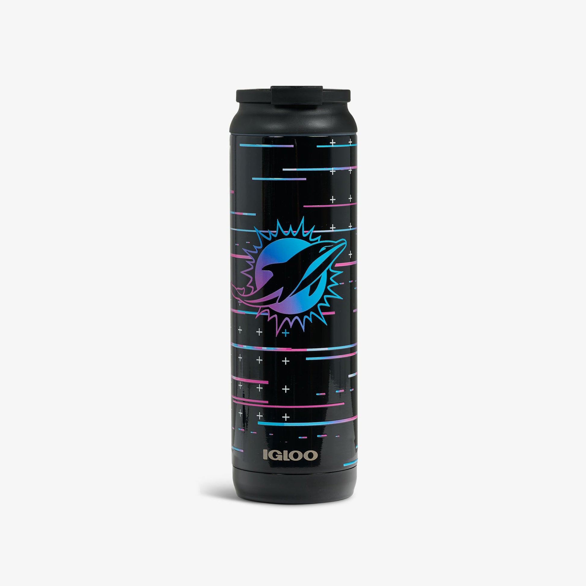 NFL Neon Miami Dolphins 20 Oz Flip ‘n’ Sip Tumbler