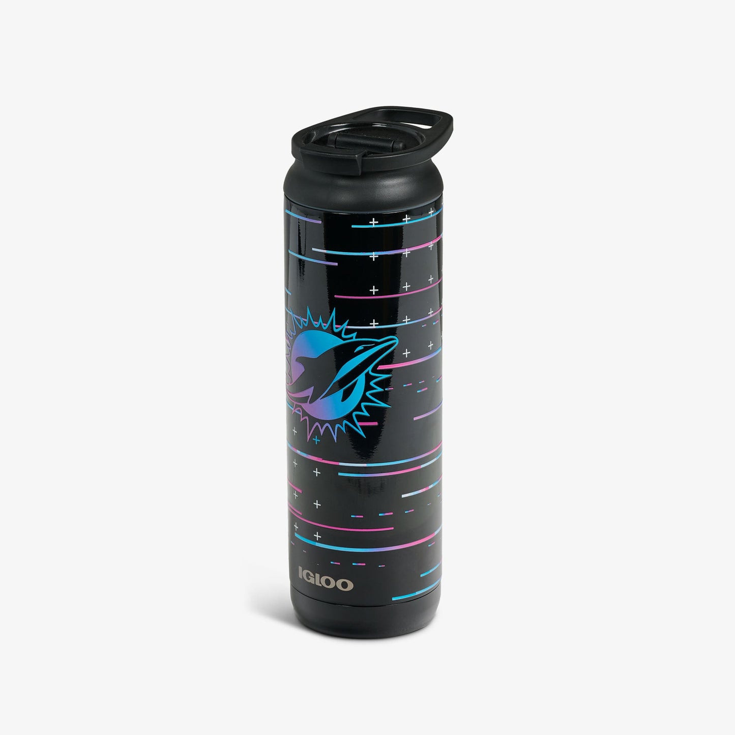 NFL Neon Miami Dolphins 20 Oz Flip ‘n’ Sip Tumbler