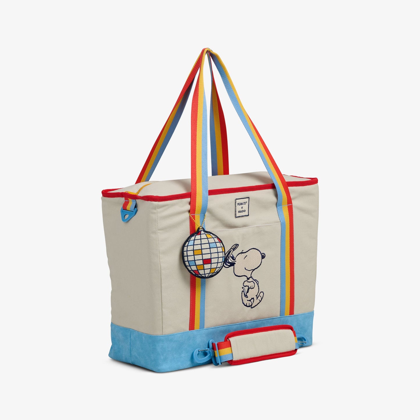 Snoopy Disco Party Dual Compartment Tote Cooler Bag